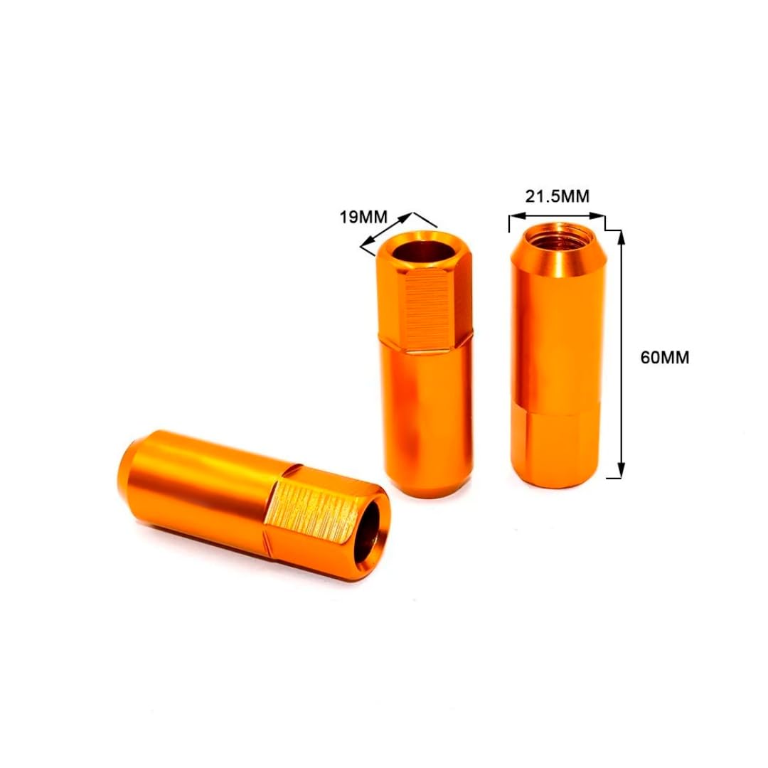 Tuerca De Rueda para Kia, para Lincoln, para Suzuki, 20 Piezas Tuercas para Ruedas de Carreras M14x1.5 de 60 mm