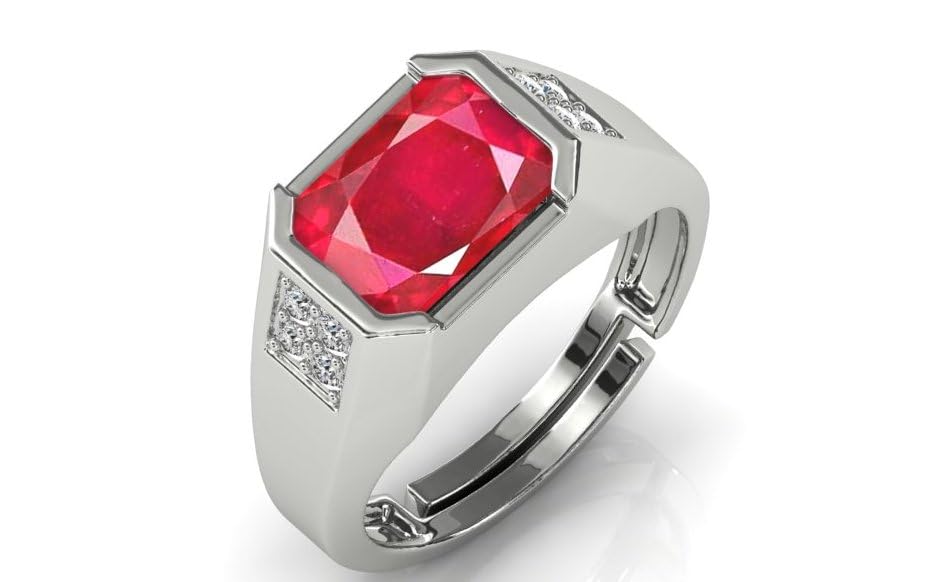 Bague rubis fait main en argent, un bijou de collection d'exception - 2