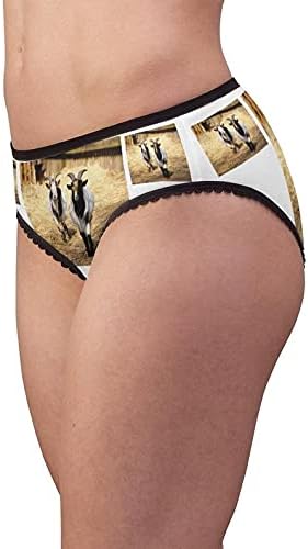 Domestic Goat Panties, Domestic Goat Underwear, Briefs, Cotton Briefs, Funny Underwear, Panties For Women
