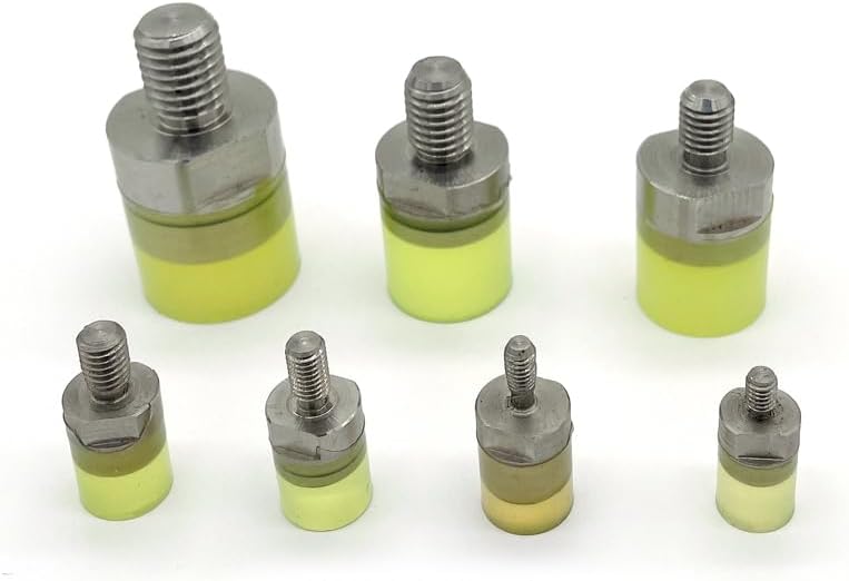 1pcs M6 M8 rubber-coated screw Polyurethane male thread screws vibration reduction bolts PU glue buffer bolt 304 stainless steel (Size: M8x20mm-25mm)