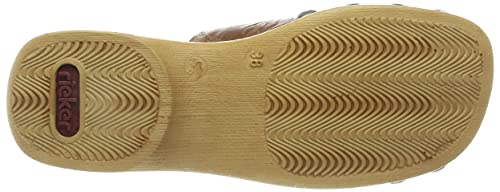 Rieker 65063, Sandali Donna, Marrone, 40 EU
