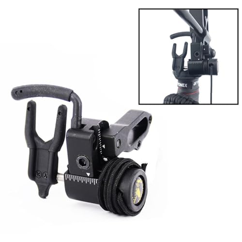 FUNTRES Arrow Rest Drop Away Arrow Rest Archery Compound Bow Arrow Rest for Pulley Bows (Black, Left-Hand)