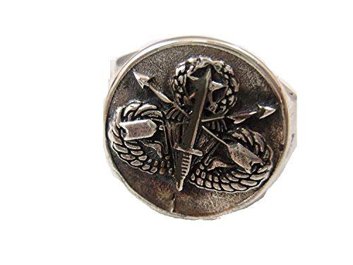 Old Special Forces Airborne Ring Sterling Silver 9252