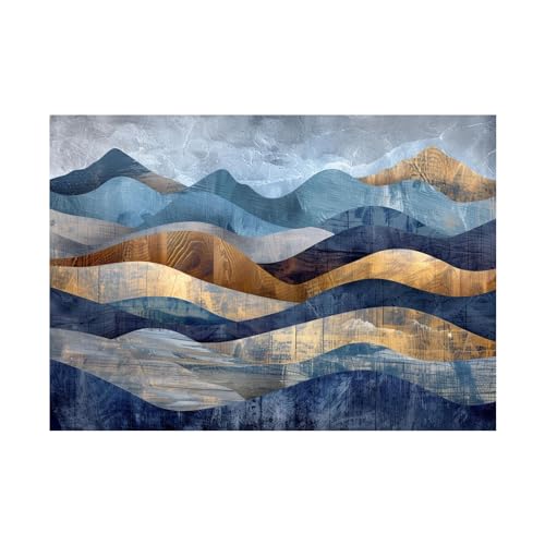 Cuadros pared lienzo de montaña lavables para decoración de baño