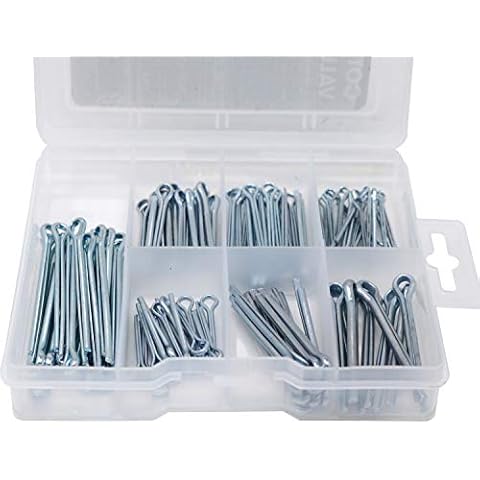T.K.Excellent Cotter Pins Assortment,Zinc Plated 106Pcs Cover