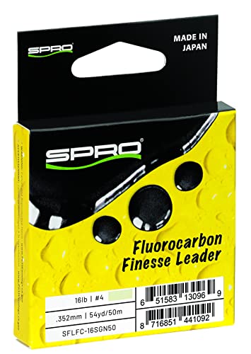 SPRO Fishing Finesse Leader 16Lbs 50M Stealth Green miniatura 2