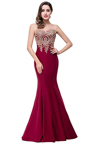Image of BABYONLINE D.R.E.S.S. Formal Dresses for Women Bodycon Mermaid Appliques Lace Elegant Prom Dress XIN262