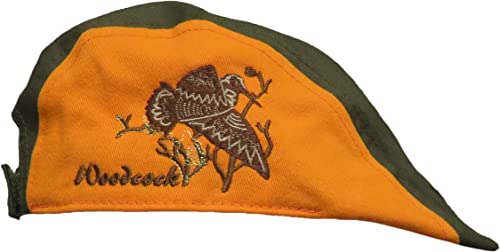  Coppola verde e arancione alta visibilità con ricamo Beccaccia Woodcock