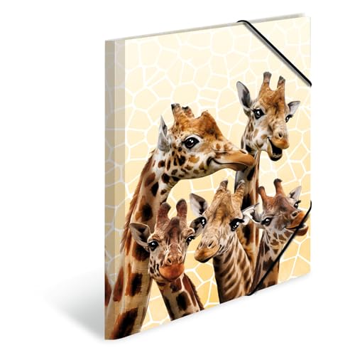 HERMA 19332 Sammelmappe DIN A3 Tiere Giraffe, Stabiler
