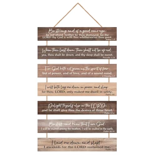 Sivgrrme Christian Wall Decor-Bible Verse Religious Prayers Art,Suitable For Living Rooms,Bedrooms,Classrooms,Meditation Rooms,Farmhouses, Offices (RUSTIC)