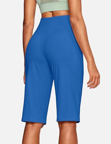 Image of ISEEGZ 15 inch / 18 inch / 21 inch / 25 inch Capri Pants for Women High Waist with Pockets Women's Capris Workout Yoga Pants Loose Straight Leg