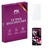 atFoliX Glasfolie kompatibel mit LG G4 Stylus Bildschirmfolie, 9H Hybrid-Glass FX Schutzpanzer Folie