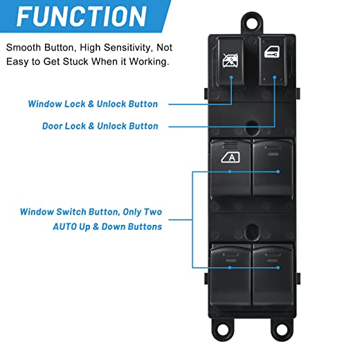 25401-Ea003 Driver Side Master Power Window Switch For Nissan Frontier & Nissan Xterra 2005 2006 2007 2008 2009 2010 2011 2012 #TOP3