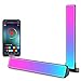 ZUUKOO LIGHT Smart LED Lampe, RGB Smart Lampe Bureau avec Effets D'éclairage Multiples et Musique, Gaming Lampe, Lumière D'ambiance, Smart Flow Light Bar pour TV, PC, Décoration de Chambre