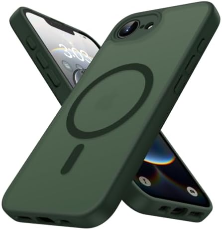ORDA für iPhone 17e / 16e Hülle, Kompatibel mit MagSafe, Grün | Vollständiger Kameraschutz, Stoßfest Kratzfest Haltbarkeit, Transluzente Rückseite, Matt Magnetische Handyhülle