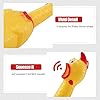 STOBOK Squawking Chicken Rubber Squeeze Toy | Fun Stress Relief Toy