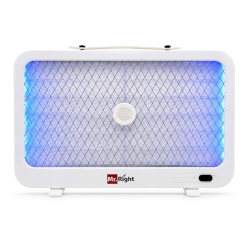 Image of Mr. Right GLOWTRAP | Rechargeable UV LED Bug Zapper Lamp | Portable Mosquito & Fly Killer with 2000mAH Battery | USB Type-C Charging