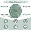 Mnsruu - Orologio da parete con api volanti, senza ticchettio