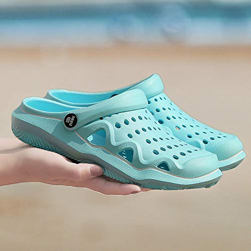 Erwachsene Badelatschen,Strand Reisen Freizeitschuh,Couples Beach Walking Clogs Schuhe, Mädchen Herren Damen Urlaub Sliders Sandalen, Herrenmode Hausschuhe, rutschfeste House Mule, Kunststoff Flip F Cover