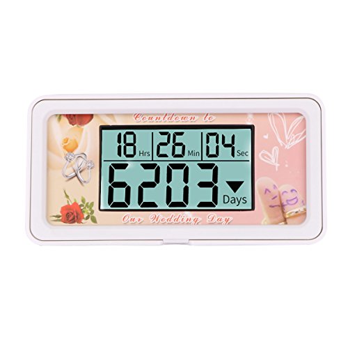 Digital 9999 Days Countdown Clock Timer (Wedding)
