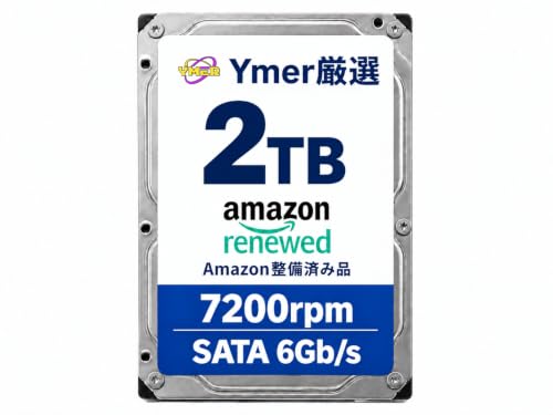 �y�����ςݕi�z Ymer ����HDD 2TB 3.5�C���` SATA 7200rpm ���I�n�[�h�f�B�X�N �f�X�N�g�b�vPC�p �X�g���[�W���݁E���� �f�[�^�ۑ��E�o�b�N�A�b�v�p