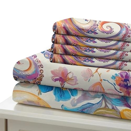 Housse de couette premium douce impression 3D raies océaniques 200x200