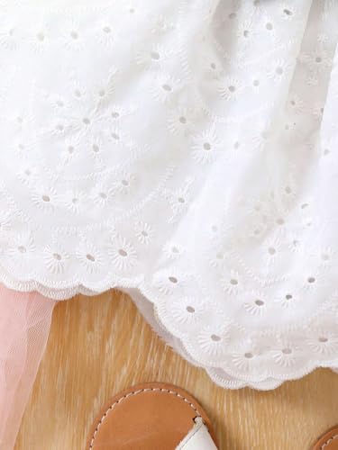 Image of TAGAS Girls Girls Floral Crop Top and White Lace Skirt Set - Summer Sleeveless 2-Piece Outfit with Bow Belt - Casual Party Dress for Kids