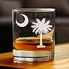 Bevvee South Carolina Flag - Whiskey Rocks Glass - State Themed Drinking Decor and Gifts for South Carolinian Women & Men - 10.25 Ounce #2