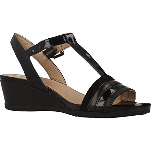 Geox Women's D Marykarmen C Open Toe Sandals, Black (Black C9999), 4 Uk #TOP4