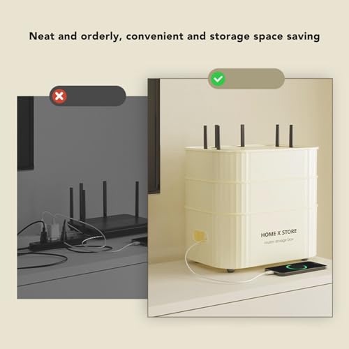 Boîte de rangement WiFi murale pour libérer de l'espace au sol dans l'entrée - 6