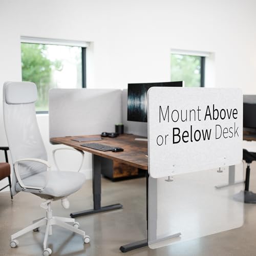 image for VIVO Clamp-on/Screw-on 71 x 24 inch Privacy Panel System, Sound Absorb