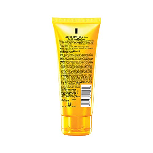 Image of LAKME Absolute Perfect Radiance Skin lightening /Brightening Night Creme, 50g and Sun Expert SPF 50 PA Fairness UV Sunscreen Lotion, 100ml