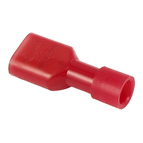 Terminal Aislado Push On Rojo 22-16 AWG 10 Piezas miniatura 1
