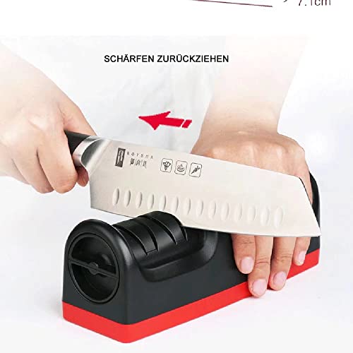 ZJYWAN Elektrischer Messerschärfer 2-stufig Knife Sharpener Hilft Reparatur Profi Multifunktionaler Sharpener USB… – Bild 3