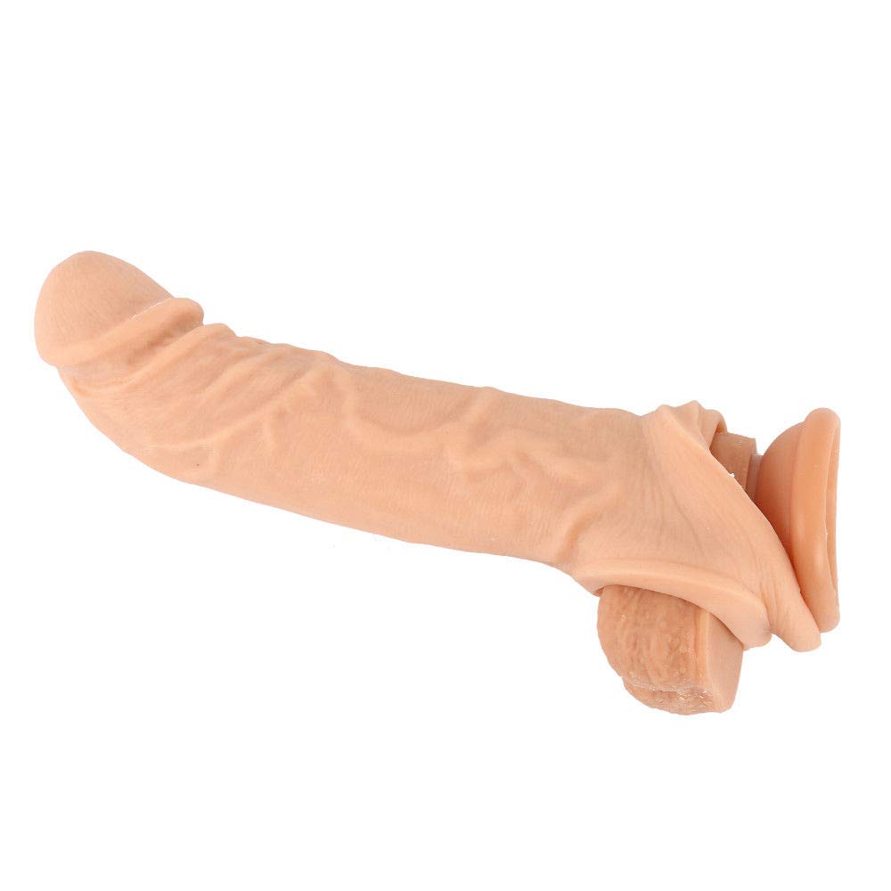 Extension Sheath Magic Wand Sleeve,8.5 Inch,Flesh