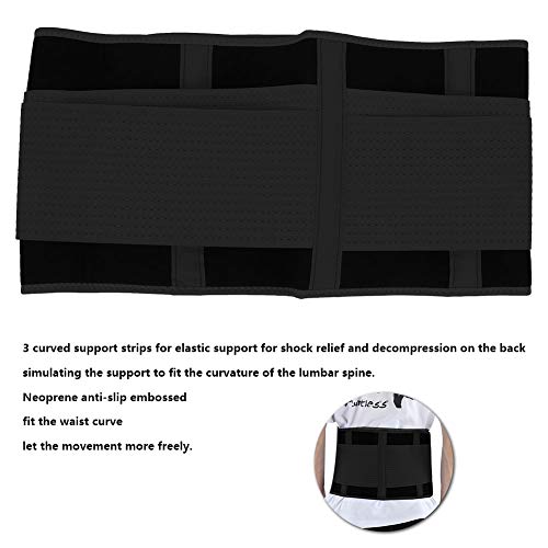 Faja lumbar deportiva ajustable de malla transpirable miniatura 3