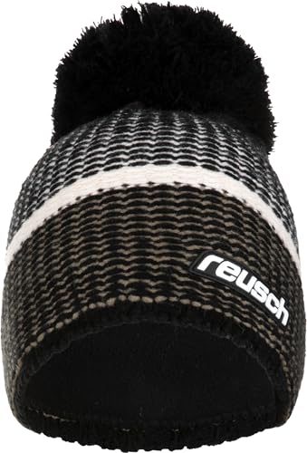 Reusch Noah Beanie angenehm warme und Winddichte Unisex Strickmütze Wintermütze