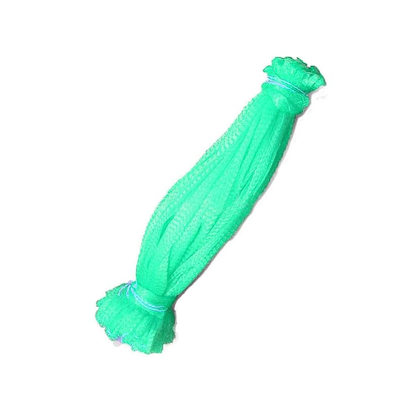 Siatki na owoce 100 sztuk plastikowych nylonowych toreb siatkowych, do przechowywania warzyw, organizera do pakowania, siatki ogrodniczej i wzrostu(Green,60cm)