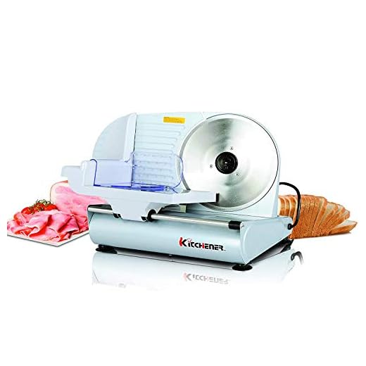 Kitchener - MS-106215R 9-inch Professional Electric Meat Deli Cheese Food Slicer, Stainless Steel Blade, 150 Watt