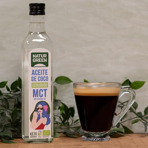 Miniatura 5 de Naturgreen - Aceite De Coco Bio, Mct Ecológico, Sustituto De La Mantequilla, 100 Vegano - 500 Ml