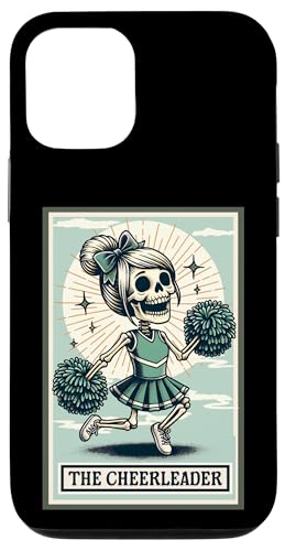 The Cheerleader Skeleton Regalo Cheer Spooky Season Halloween Custodia per iPhone 12/12 Pro