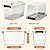 YYXB 8 Packs Clear Plastic Storage Bins with Lids/Handle, 7 Quart Storage Latch Organize Boxs, Stackable Storage Containers for Organizing