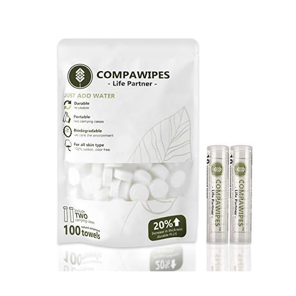 Toilettenpapier Tabletten komprimierte Handtücher – Wiederverwendbare Toilettentücher Camping Toilettenpapier…