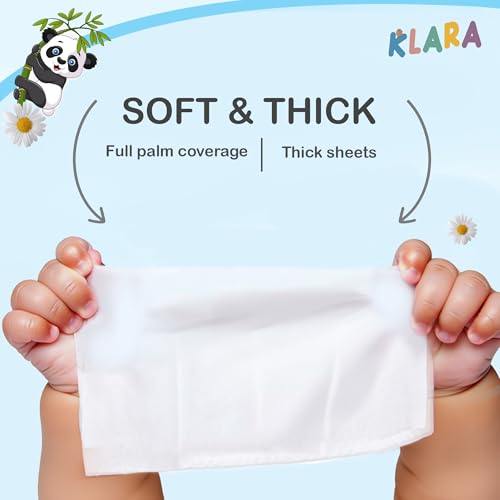 Image of Klara 99% Pure Water Baby Wipes | With Aloe Vera | Rash-Free & Paraben-Free | Pack of 2 (144 Wipes)
