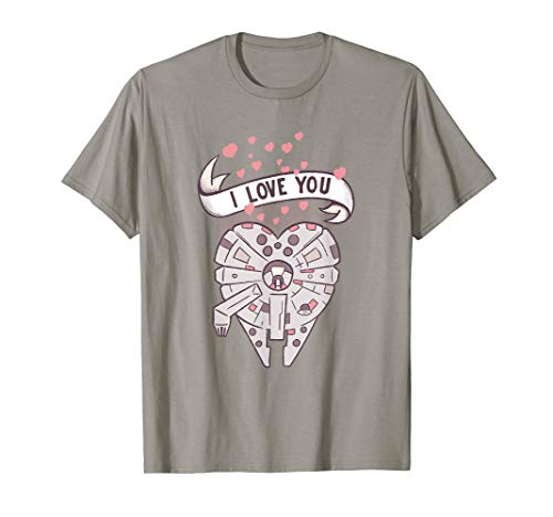 T-shirt Star Wars Millennium Falcon romantique pour look casual quotidien