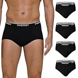 [INNERSY] ブリーフ メンズ 下着 ビキニブリーフ 前開き 綿 抗菌防臭 吸汗速乾 大きいサイズ 4枚セット M-3XL（3XL ブラック）