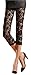 V28® Womens Stretchy Floral Lace Capri Leggings Tights