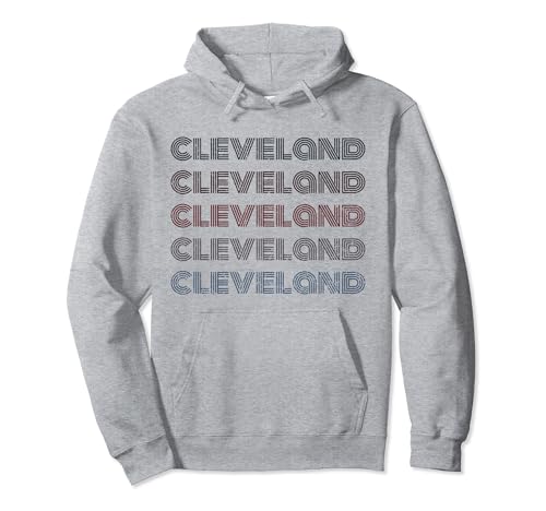 Estados Unidos 70's City Retro Vintage Cleveland Sudadera con Capucha