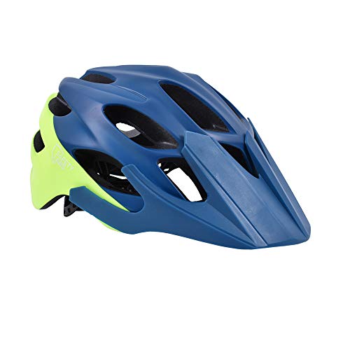 Casque vélo adulte Safety Labs Vox bleu jaune mat en taille L pour cyclisme sur route