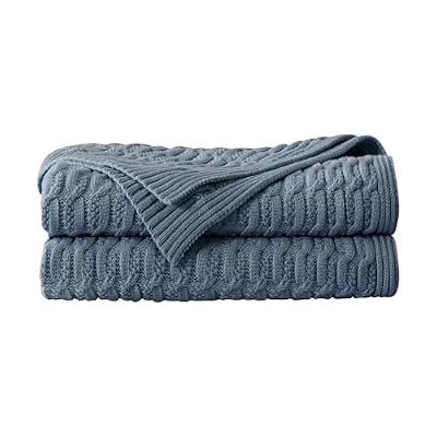 45% off: WDCOZY Cable Knit Throw Blanket – Super Soft, Warm & Lightweight Knitted Jacquard Throw Blanket …